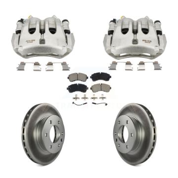 Front Brake Caliper Coat Rotor And Ceramic Pad Kit For Sprinter 3500 Mercedes-Benz Dodge KCG-101148C