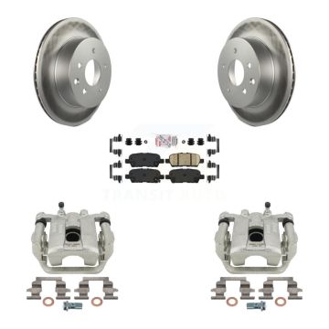 Rear Disc Brake Caliper Coat Rotor & Ceramic Pad Kit For Nissan Rogue Sport Qashqai LEAF KCG-101148N