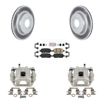 Rear Disc Brake Caliper Coated Rotors And Ceramic Pads Kit For Nissan Rogue Sport LEAF KCG-101156N