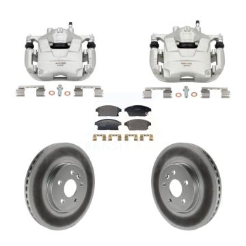 Front Brake Caliper Coat Rotor And Semi-Metallic Pad Kit For Chevrolet Trax Buick Encore KCG-101159P