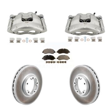 Front Disc Brake Caliper Coat Rotor And Ceramic Pad Kit For Ford Transit-250 Transit-150 KCG-101161T