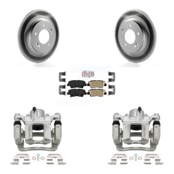 Rear Brake Caliper Coat Rotor Ceramic Pad Kit For Kia Optima With Electric Parking KCG-101181N
