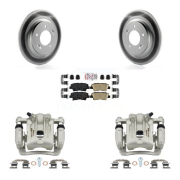 Rear Brake Caliper Coat Rotor Ceramic Pad Kit For Kia Optima With Electric Parking KCG-101183N