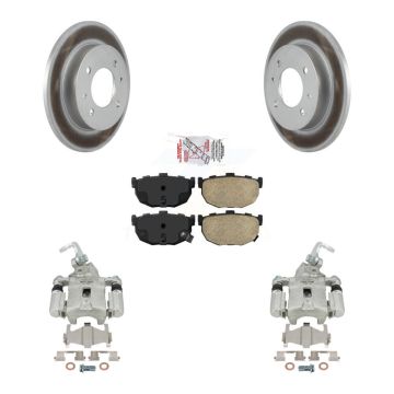 Rear Disc Brake Caliper Coat Rotors Ceramic Pad Kit For Hyundai Elantra rear brakes KCG-101252N