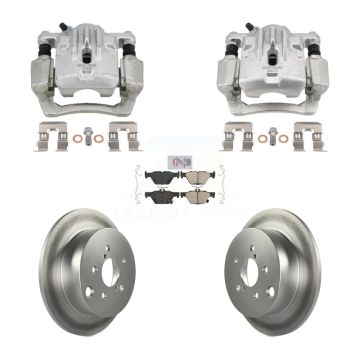 Rear Disc Brake Caliper Coat Rotors Ceramic Pad Kit For 2020 Subaru Crosstrek GAS engine KCG-102827N