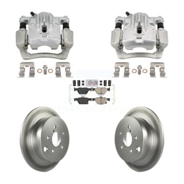 Rear Disc Brake Caliper Coat Rotors Ceramic Pad Kit For 2020 Subaru Crosstrek GAS engine KCG-102828N