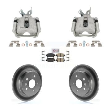 Rear Brake Caliper Coat Rotors Ceramic Pad Kit For Buick Regal LaCrosse Chevrolet Malibu KCG-102858N
