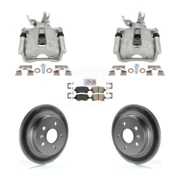 Rear Disc Brake Caliper Coated Rotors And Ceramic Pads Kit For Chevrolet Malibu KCG-102866N