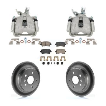 Rear Disc Brake Caliper Coated Rotors And Ceramic Pads Kit For Chevrolet Malibu KCG-102868N