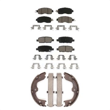 Front Rear Ceramic Brake Pads And Parking Shoes Kit For Nissan Altima KCN-100007