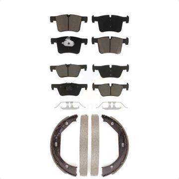 Front Rear Ceramic Brake Pads And Parking Shoes Kit For BMW 320i xDrive 328d KCN-100056