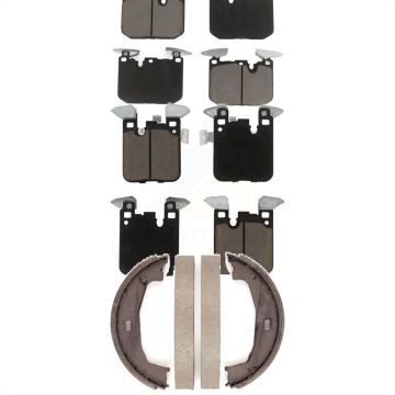 Front Rear Ceramic Brake Pads And Parking Shoes Kit For 2018-2021 BMW M240i xDrive KCN-100057