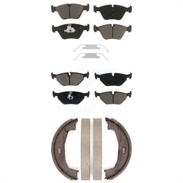Front Rear Ceramic Brake Pads And Parking Shoes Kit For BMW Z4 KCN-100064