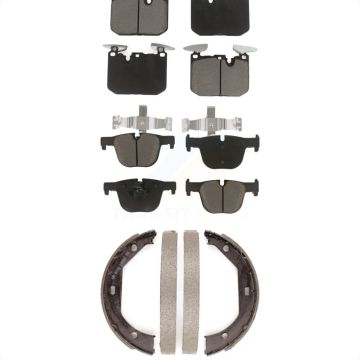 Front Rear Ceramic Brake Pads Parking Shoe Kit For BMW 435i xDrive 440i Gran Coupe 340i 3 KCN-100230