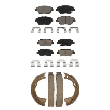 Front Rear Ceramic Brake Pads Parking Shoe Kit For Kia Optima With Electric KCN-100259