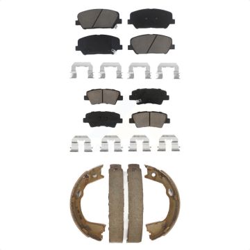Front Rear Ceramic Brake Pads Parking Shoe Kit For Kia Optima With Electric KCN-100261