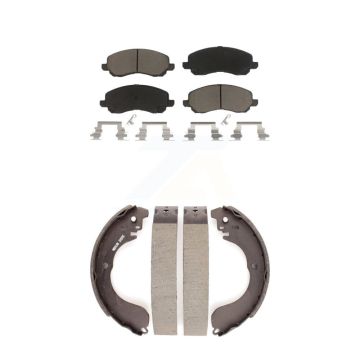 Front Rear Ceramic Brake Pads And Drum Shoes Kit For Jeep Patriot Compass Dodge Caliber KCN-100347