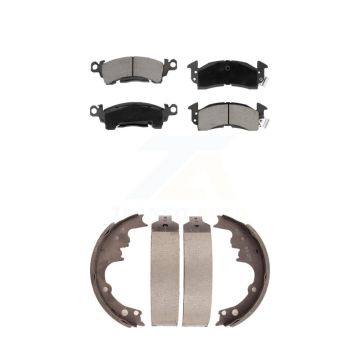 Front Rear Ceramic Brake Pads And Drum Shoes Kit For Chevrolet Astro GMC Safari KCN-100390