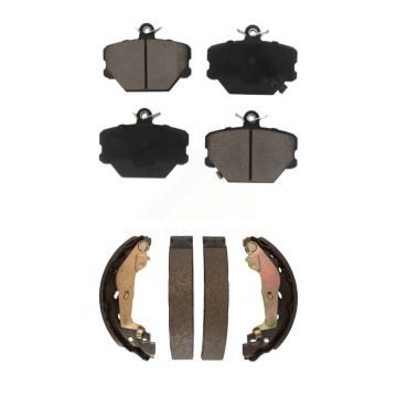 Front Rear Ceramic Brake Pads And Drum Shoes Kit For Smart Fortwo KCN-100426