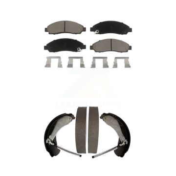 Front Rear Ceramic Brake Pads Drum Shoe Kit For Chevrolet Colorado GMC Canyon Isuzu i-280 KCN-100440