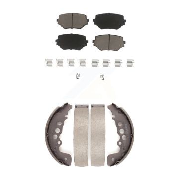 Front Rear Ceramic Brake Pads And Drum Shoes Kit For Suzuki Grand Vitara KCN-100445