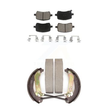 Front Rear Ceramic Brake Pads And Drum Shoes Kit For Chevrolet Malibu KCN-100461