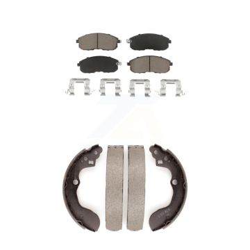 Front Rear Ceramic Brake Pads And Drum Shoes Kit For Suzuki SX4 Crossover KCN-100482