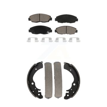 Front Rear Ceramic Brake Pads And Drum Shoes Kit For Honda Accord KCN-100484