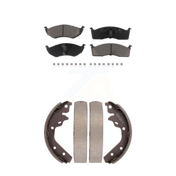 Front Rear Ceramic Brake Pads And Drum Shoes Kit For Neon Dodge Chrysler Plymouth SX 2.0 KCN-100486