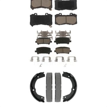 Front Rear Ceramic Brake Pads And Parking Shoes Kit For Chevrolet Colorado GMC Canyon KCN-100848