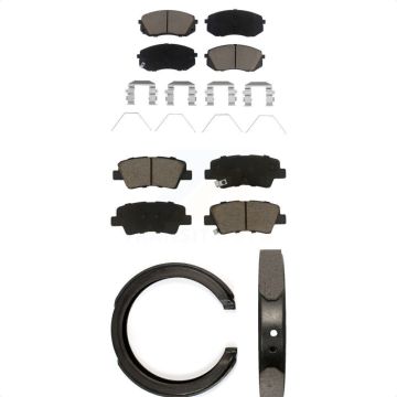 Front Rear Ceramic Brake Pads Parking Shoe Kit For Kia Optima With Electric KCN-100858