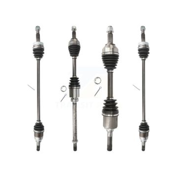 Front Rear CV Axle Drive Shaft Complete Assembly Kit For Nissan Rogue Select AWD KCV-100178