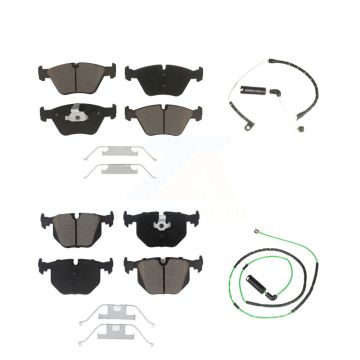 Front Rear Ceramic Disc Brake Pad Wear Sensor Kit For BMW Z4 M Roadster Coupe with 3.2L KCW-100007