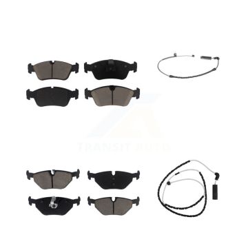 Front Rear Ceramic Disc Brake Pads And Wear Sensors Kit For BMW Z4 KCW-100008