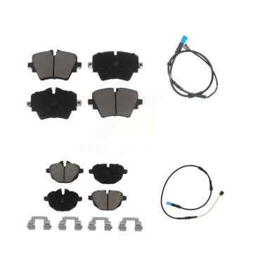 Front Rear Ceramic Disc Brake Pads And Wear Sensors Kit For BMW X4 KCW-100032