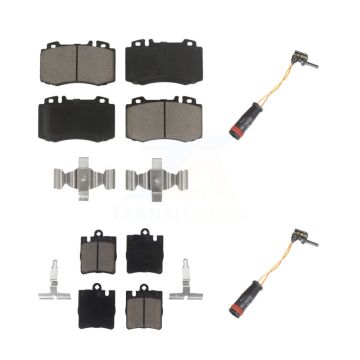 Front Rear Ceramic Disc Brake Pad Wear Sensor Kit For Mercedes-Benz C230 SLK350 C320 C350 KCW-100034