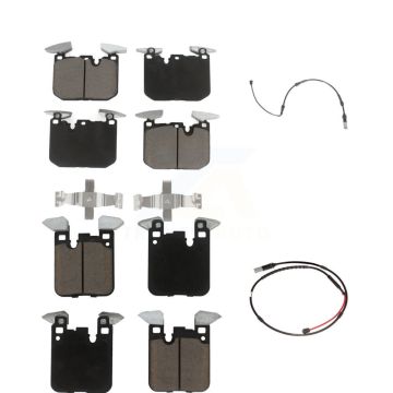 Front Rear Ceramic Disc Brake Pads And Wear Sensors Kit For BMW M3 M2 KCW-100044