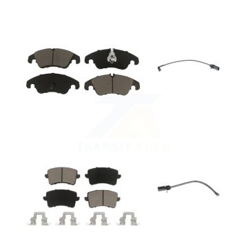 Front Rear Ceramic Disc Brake Pads And Wear Sensors Kit For Audi Q5 KCW-100058