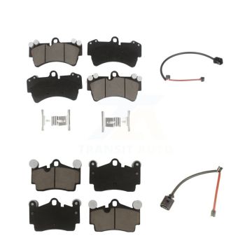 Front Rear Ceramic Disc Brake Pads And Wear Sensors Kit For Audi Q7 Porsche Cayenne KCW-100060