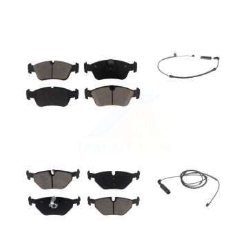 Front Rear Ceramic Disc Brake Pad Wear Sensor Kit For BMW 325i 325Ci 320i 328i 323Ci 323i KCW-100099