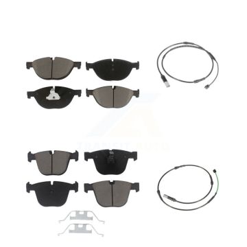 Front Rear Ceramic Disc Brake Pads And Wear Sensors Kit For BMW 535i GT xDrive 550i KCW-100102