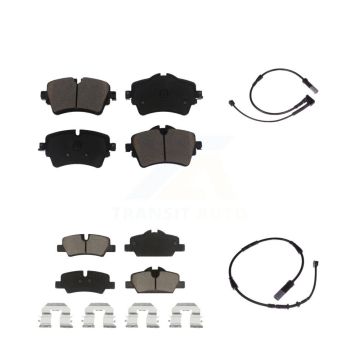 Front Rear Ceramic Disc Brake Pads And Wear Sensors Kit For Mini Cooper KCW-100125