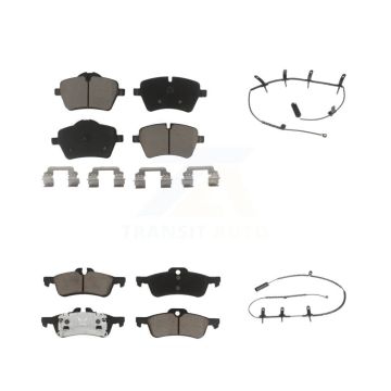 Front Rear Ceramic Disc Brake Pads And Wear Sensors Kit For Mini Cooper KCW-100129