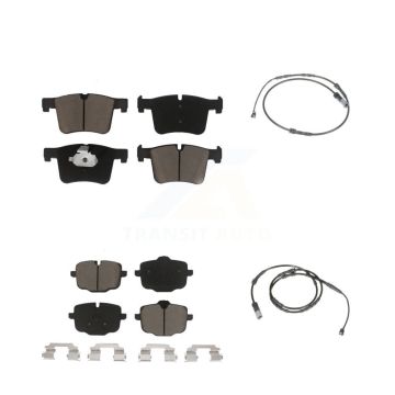 Front Rear Ceramic Disc Brake Pads And Wear Sensors Kit For 2012 BMW X3 From 10 11 KCW-100140