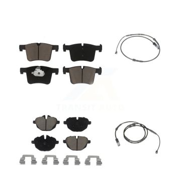 Front Rear Ceramic Disc Brake Pads And Wear Sensors Kit For BMW X3 X4 KCW-100141