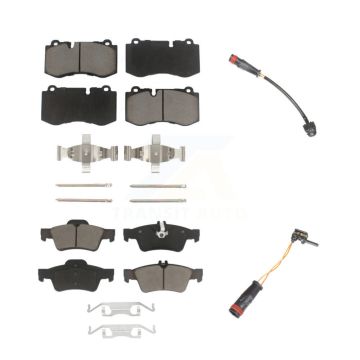 Front Rear Ceramic Brake Pads Wear Sensor Kit For Mercedes-Benz S550 S450 CL550 S400 S600 KCW-100146