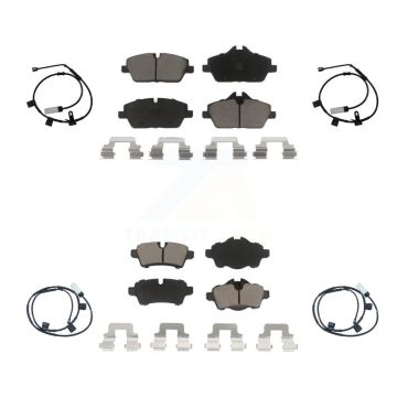 Front Rear Ceramic Disc Brake Pads And Wear Sensors Kit For Mini Cooper 1.6L KCW-100170