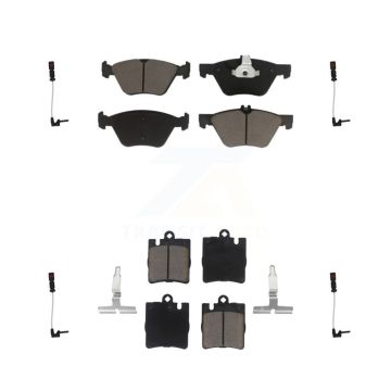 Front Rear Ceramic Disc Brake Pads And Wear Sensor Kit For Mercedes-Benz E320 CLK320 E430 KCW-100191