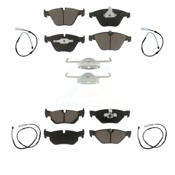 Front Rear Ceramic Disc Brake Pads And Wear Sensors Kit For BMW X1 KCW-100193