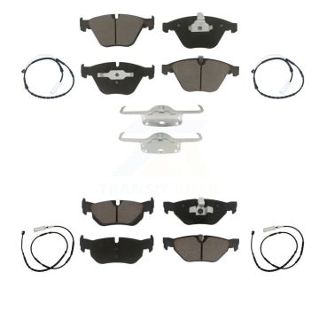 Front Rear Ceramic Disc Brake Pad Wear Sensor Kit For 2013 BMW X1 xDrive28i with AWD 2.0L KCW-100195